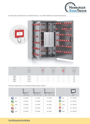 Schlüsseltresor Baureihe Tübingen - Prospekt 2